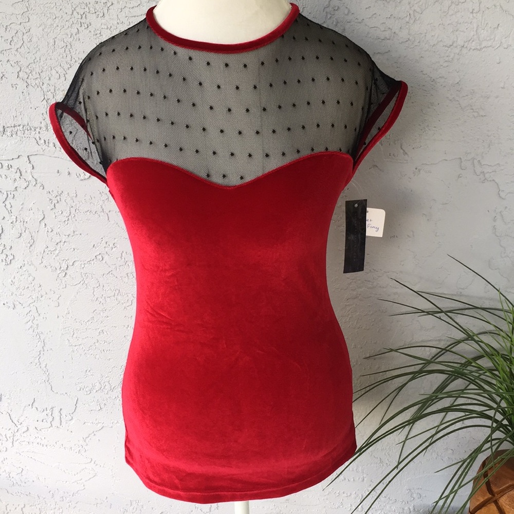 Red Velvet Sweetheart Top